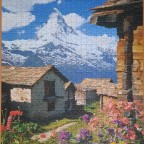 Schweiz: Eggenalp gegen Matterhorn (4478 m)