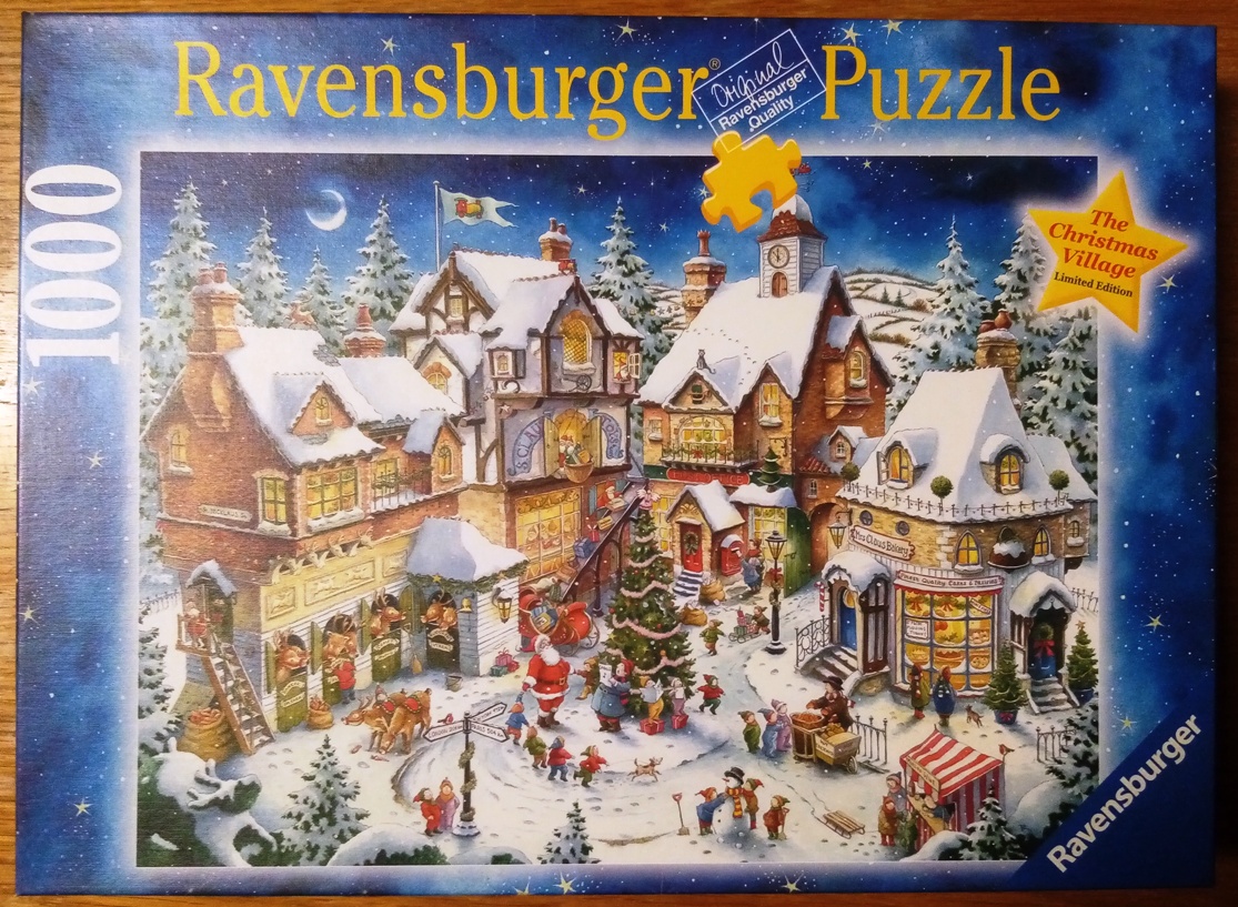 Handmade Paper Screens Ravensburger Christmas Village Puzzle - 1000 Piece  Limited Edition Holiday Scene Ravensburger Christmas Puzzles